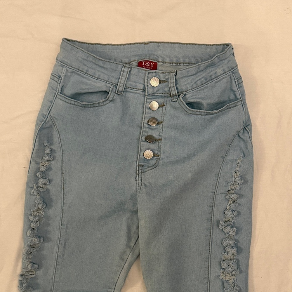 Women's High Rise Light Blue Jeans